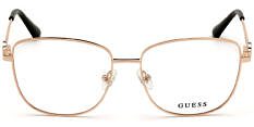 Okulary Korekcyjne Guess GU 2757 028 Złote Metalowe Damskie