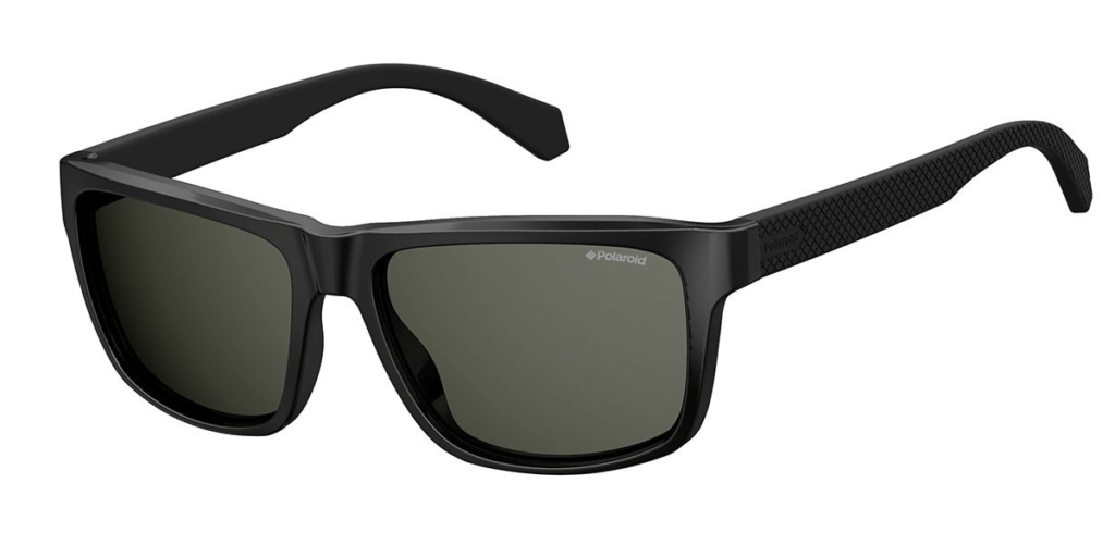 Lunettes de soleil polarisées POLAROID PLD 2053 Noire, forme Lennon ronde Lunettes de soleil polarisées POLAROID PLD 2053 Noire, forme Lennon ronde