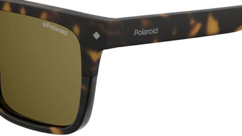 Okulary słoneczne Polaroid prostokątne panterka