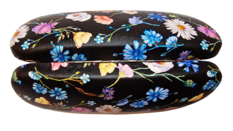 Etui na Okulary Damskie w Kwiatki Kolorowe