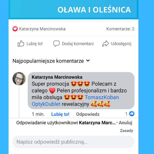 Opinie optyk Jelcz-Laskowice - mobilny Optyk